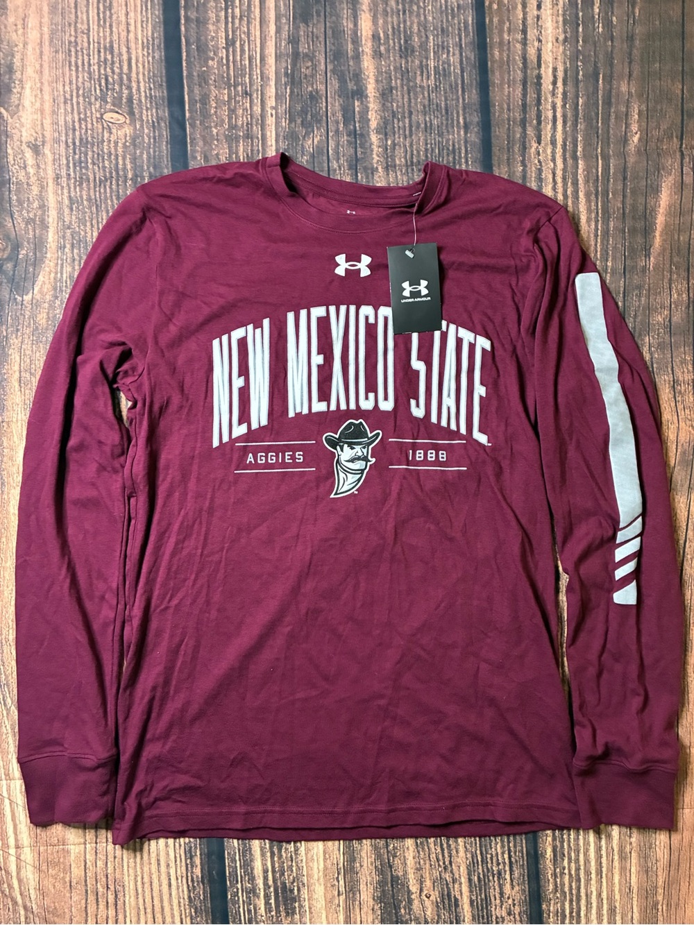 Under Armour New Mexico State Aggies Maroon Long Sleeve Tee